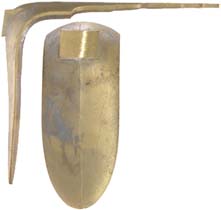 Flint Fowling Gun Buttplate, wax cast brass

Overall length 5", width 2", comb 5-7/8"